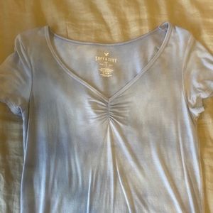 American eagle blue super soft tee